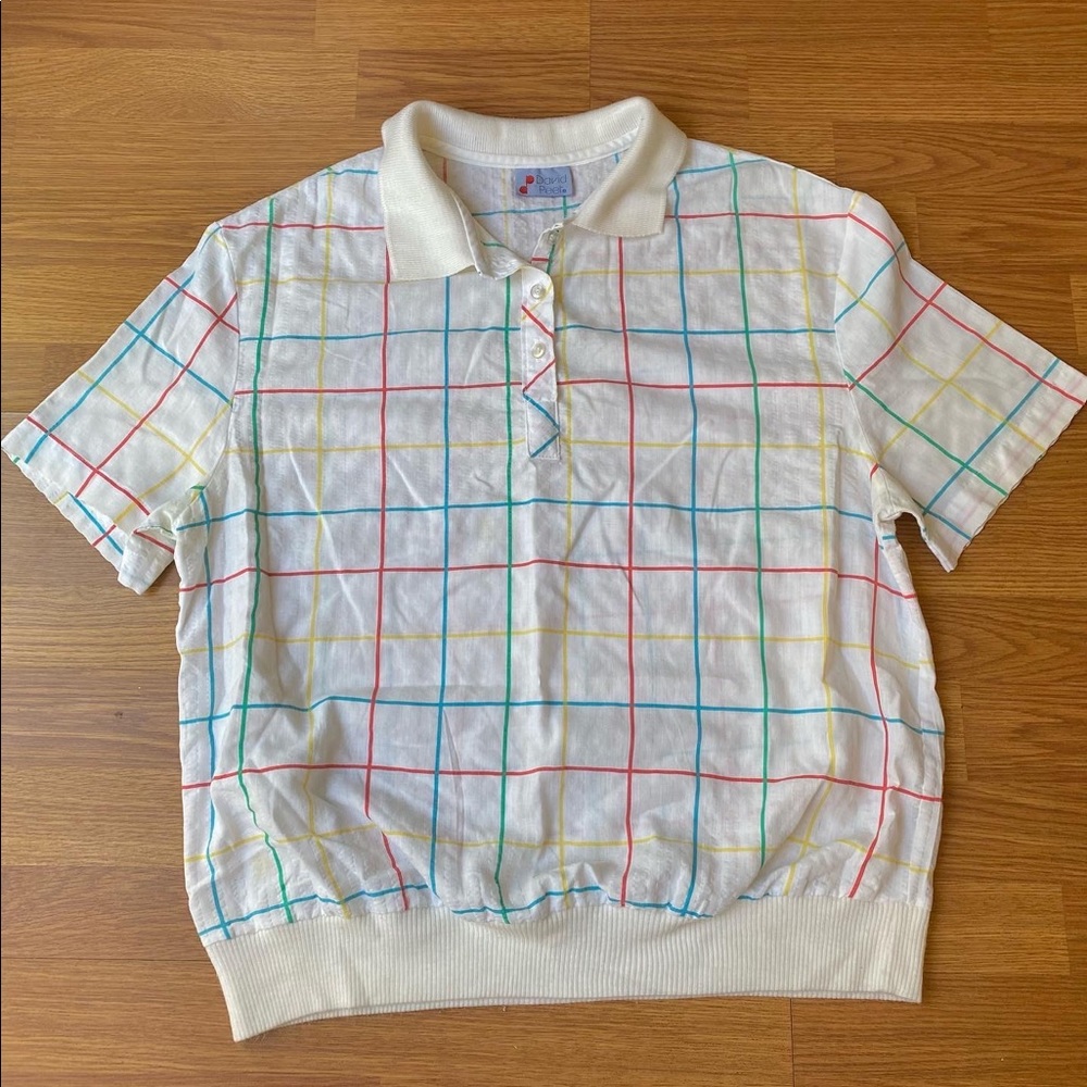 Vintage 80s David Peet blouse